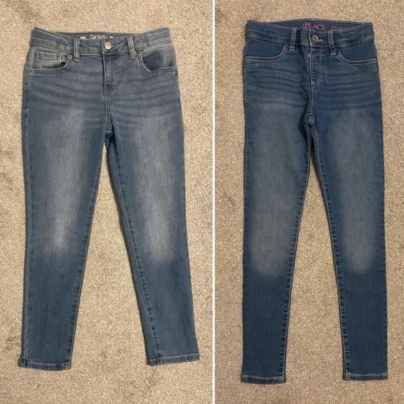 Two Pairs NWOT Girls Cat & Jack Skinny Jeans Size 10 - Picture 1 of 7